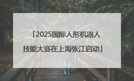2025国际人形机器人技能大赛在上海张江启动