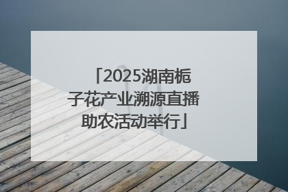 2025湖南栀子花产业溯源直播助农活动举行